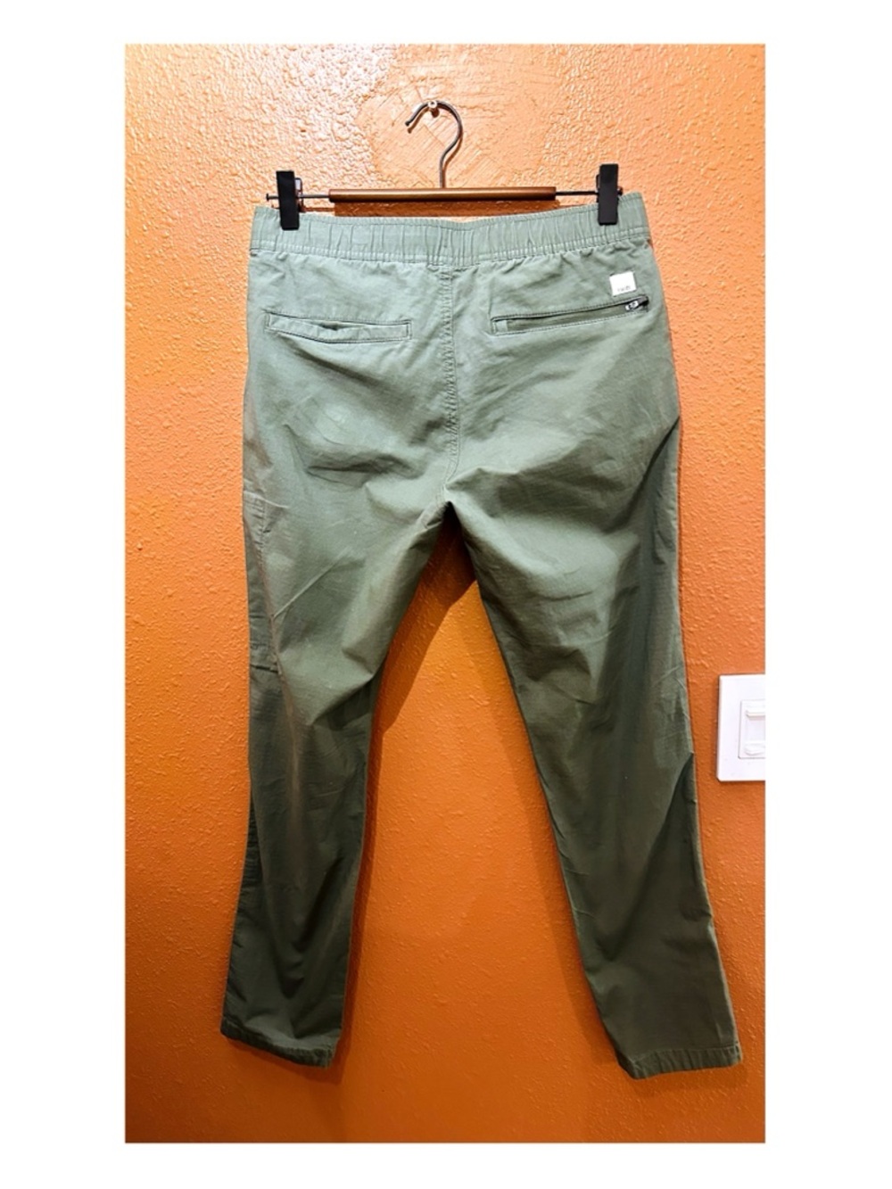 Vuori Ripstop Pant Army Green Organic Cotton Gorpcore Hiking Slim Small - Picture 5 of 8